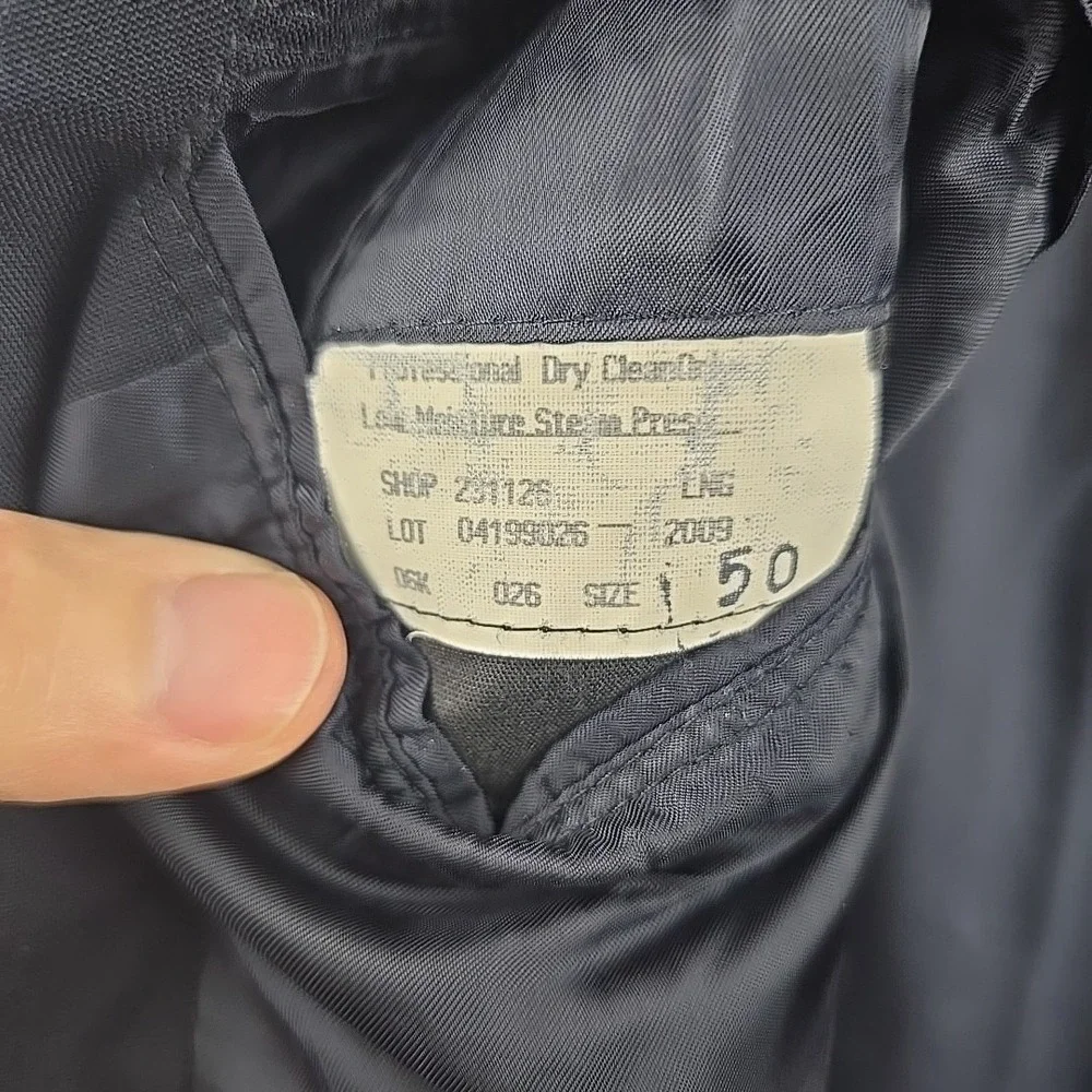 Brooks Brothers Brookease Blazer Mens 50 L Navy Sport Coat Jacket 100% wool‎